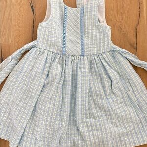 Blue and White Plaid Dress